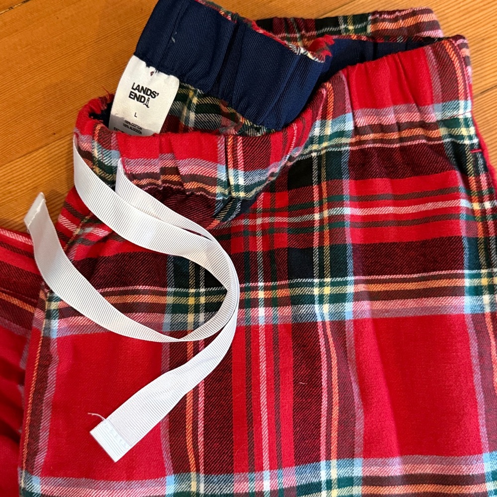 New Lands end flannel pajama set - Picture 4 of 5